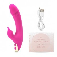 Vibrator w/9 Sucking Functions 9 Vibrating Speeds Rechargeable Pink